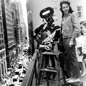 A NEW LEAF, Elaine May, directing a scene, on location in NYC, 1971.