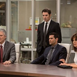 Dallas, from left: Patrick Duffy, Josh Henderson, Jesse Metcalfe, Linda Gray, 06/13/2012, ©TNT