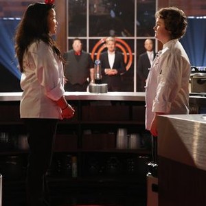 Masterchef Junior, Graham Elliot Bowles (L), Gordon Ramsay (C), Joe Bastianich (R), 'Finale, Part 2', Season 1, Ep. #7, 11/08/2013, ©FOX