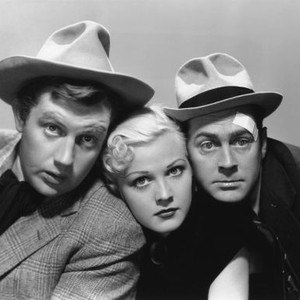 MYSTERIOUS CROSSING, from left, Andy Devine, Jean Rogers, James Dunn, 1936