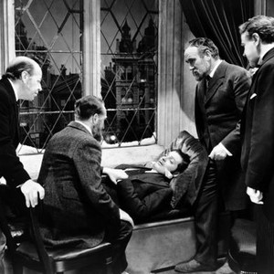PARNELL, Donald Meek (left), Clark Gable (lying down), Donald Crisp, 1937