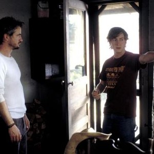 UNDERTOW, Josh Lucas, director David Gordon Green on set, 2004, (c) United Artists
