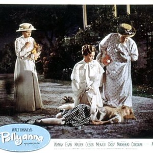 POLLYANNA, Mary Grace Canfield, Jane Wyman, Hayley Mills (in front), Reta Shaw, 1960, (c)Walt Disney Pictures