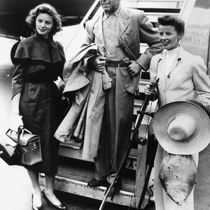 THE AFRICAN QUEEN, Lauren Bacall, Humphrey Bogart, Katharine Hepburn, 1951