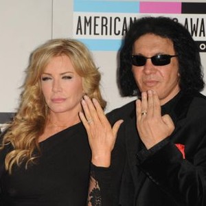 Gene Simmons, Shannon Tweed at arrivals for The 38th Annual American Music Awards - ARRIVALS Pt 2, Nokia Theatre at L.A. LIVE, Los Angeles, CA November 20, 2011. Photo By: Dee Cercone/Everett Collection