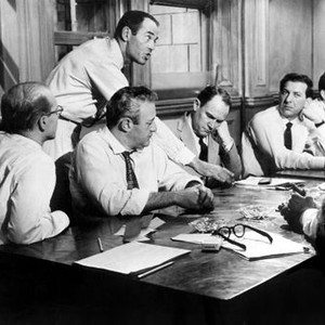 TWELVE ANGRY MEN, John Fiedler, Lee J. Cobb, Henry Fonda, E.G. Marshall, Jack Klugman, Edward Binns, George Voskovec, 1957