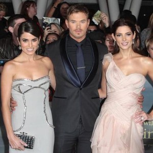 Nikki Reed, Kellan Lutz,  Ashley Greene at arrivals for THE TWILIGHT SAGA: BREAKING DAWN - PART 2 Premiere, Nokia Theatre at L.A. LIVE, Los Angeles, CA November 12, 2012. Photo By: Adam Orchon/Everett Collection
