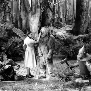 WIZARD OF OZ, Ray Bolger, Judy Garland, Bert Lahr and Jack Haley, 1939