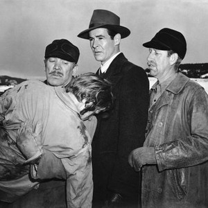 ON DANGEROUS GROUND, from left: Sumner Williams, Ward Bond, Robert Ryan, Frank Ferguson, 1952