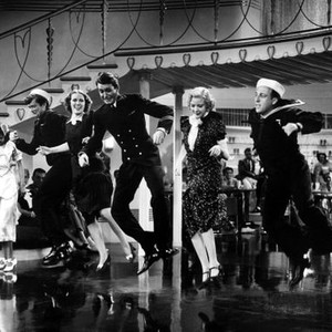 BORN TO DANCE, Frances Langford, Buddy Ebsen, Eleanor Powell, James Stewart, Una Merkel, Sid Silvers, 1936