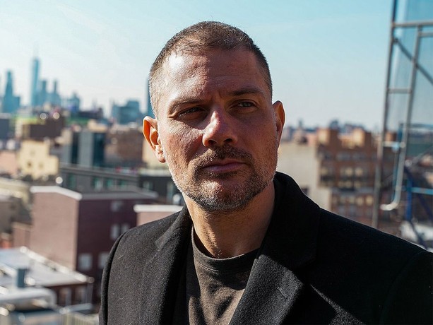 NYPD homicide detective Deo Russo (Gino Anthony Pesi) contemplates the world from his roof, in "First Shift." (Hit and Run Productions/Quiver Distribution)