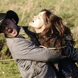 (L-R) Joris Jarsky as Chuck and Kathleen Munroe as Janet/Jane in "Survival of the Dead."