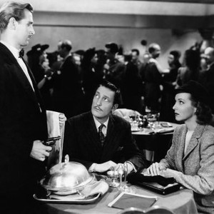 COUNTER-ESPIONAGE, from left, Lloyd Bridges, Warren William, (as The Lone Wolf), Hillary Brooke, 1942