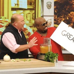The Chew, Mario Batali (L), Cee-Lo Green (R), 09/26/2011, ©ABC
