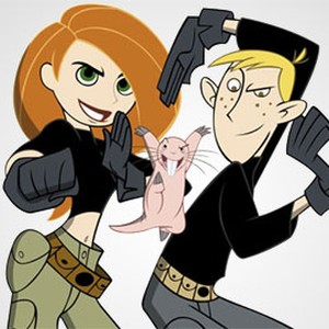 Kim Possible, Rufus and Ron Stoppable (from left)