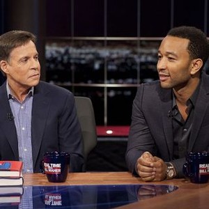 Real Time with Bill Maher, Bob Costas (L), John Legend (R), 02/21/2003, ©HBO