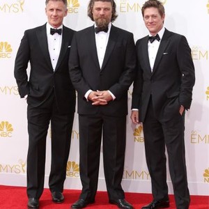 Christopher Stanley, Jay R. Ferguson, Kevin Rahm at arrivals for The 66th Primetime Emmy Awards 2014 EMMYS - Part 1, Nokia Theatre L.A. LIVE, Los Angeles, CA August 25, 2014. Photo By: James Atoa/Everett Collection
