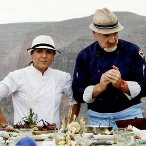 Top Chef: Masters, Lorena Garcia (L), Art Smith (R), 'Grand Canyon Cookout', Season 4, Ep. #4, 08/15/2012, ©BRAVO