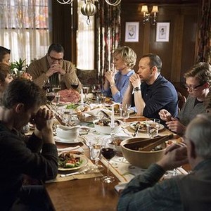 Blue Bloods, Tom Selleck (L), Donnie Wahlberg (C), Tony Terraciano (R), 'Sins of the Father', Season 5, Ep. #10, 01/02/2015, ©KSITE