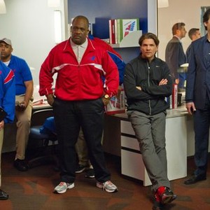 Necessary Roughness, Gregory Alan Williams (L), Marc Blucas (C), Scott Cohen (R), 'To Swerve and Protect', Season 2, Ep. #2, 06/13/2012, ©USA