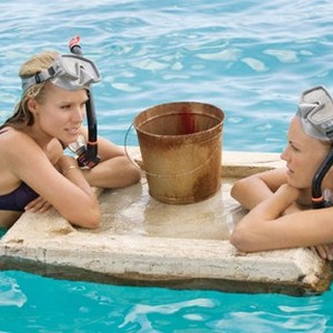 (L-R) Kristen Bell as Cynthia and Malin Akerman as Ronnie in "Couples Retreat."