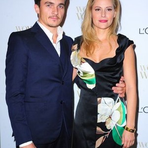 Rupert Friend, Aimee Mullins at arrivals for L''Oreal Women of Worth Awards, The Pierre Hotel, New York, NY December 2, 2014. Photo By: Gregorio T. Binuya/Everett Collection
