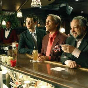 THE GREAT BUCK HOWARD, at bar, from left: John Malkovich, Colin Hanks, 	Ricky Jay, 2008. ©Magnolia Pictures