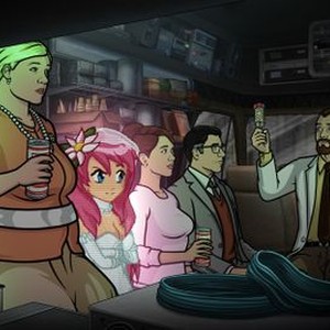 Archer, Amber Nash (L), Chris Parnell (C), Lucky Yates (R), 'Reignition Sequence', Season 6, Ep. #10, 03/12/2015, ©FX