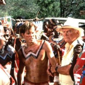 THE AIR UP THERE, Winston Ntshona, Kevin Bacon, Dennis Patrick, Mabutho 'Kid' Sithole, 1994, (c)Buena Vista Pictures