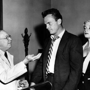 KISS ME DEADLY, Percy Helton, Ralph Meeker, Gaby Rodgers, 1955