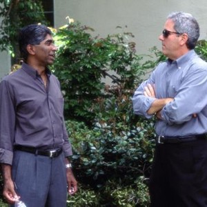 BRINGING DOWN THE HOUSE, Producers Ashok Amritraj, David Hoberman on the set, 2003, (c) Walt Disney