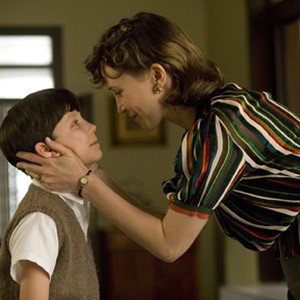 Asa Butterfield as Bruno and Vera Farmiga as Mother in "The Boy in the Striped Pajamas."