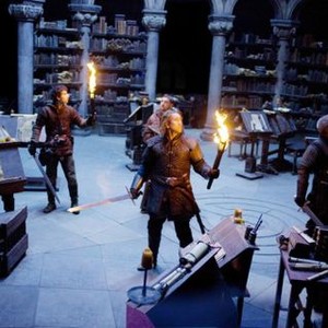SEASON OF THE WITCH, from left: Robert Sheehan, Stephen Campbell Moore, Nicolas Cage, Ron Perlman, 2010. ph: Egon Endrenyi/©Lionsgate