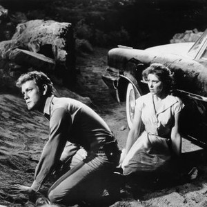 THE TRAP, from left, Earl Holliman, Tina Louise, 1959