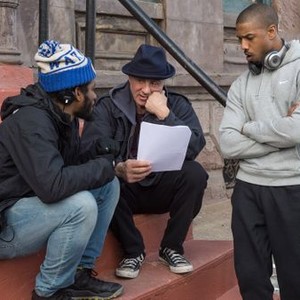 Creed, Sylvester Stallone (L), Michael B. Jordan (C), Ryan Coogler (R), 2015. ph: Barry Wetcher/©Warner Bros.