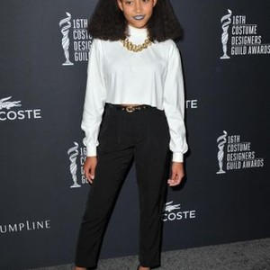 Amandla Stenberg at arrivals for 16th Costume Designers Guild Awards, The Beverly Hilton Hotel, Beverly Hills, CA February 22, 2014. Photo By: Dee Cercone/Everett Collection