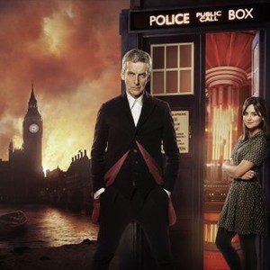 Doctor Who, Season 8, Episode 1, the Doctor (Peter Capaldi) and Clara (Jenna Coleman)