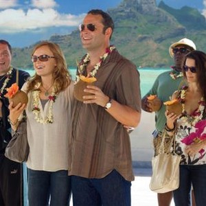 COUPLES RETREAT, from left: Jon Favreau, Malin Akerman, Vince Vaughn, Faizon Love,  Kristin Davis, 2009. ©Universal