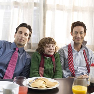 Ben Shenkman as Sam, Noah Bernett as Scot, Tom Cavanagh as Eric in "Breakfast With Scot." photo 16