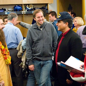 (Left to right), Mike Myers, director Marco Schnabel and Deepak Chopra on the set of "The Love Guru." photo 2