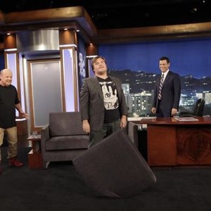 Jimmy Kimmel Live, Kyle Gass (L), Jack Black (C), Jimmy Kimmel (R), 01/26/2003, ©ABC