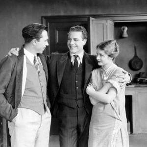 THE CROWD, director King Vidor, James Murray, Eleanor Boardman on set, 1928