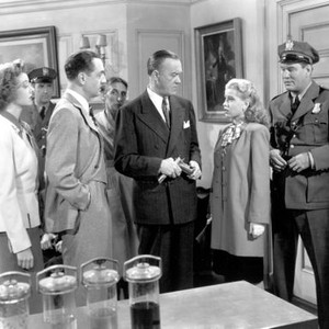 THE THIN MAN GOES HOME, Myrna Loy, William Powell, Donald MacBride, Gloria DeHaven, 1944