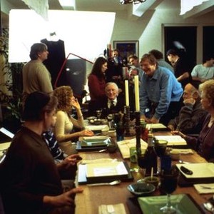 IT RUNS IN THE FAMILY, Michael Douglas, Bernadette Peters, Kirk Douglas, director Fred Schepisi, Diana Douglas on the set, 2003, (c) MGM