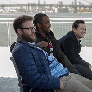 (L-R) Seth Rogen as Isaac, Anthony Mackie as Chris Roberts and Joseph Gordon-Levitt as Ethan in "The NIght Before." photo 20