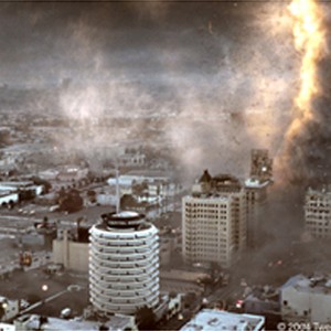In the wake of cataclysmic climatic changes, tornadoes destroy most of Los Angeles. photo 6