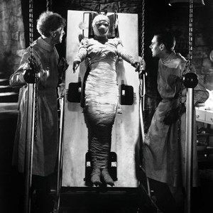 BRIDE OF FRANKENSTEIN, Ernest Thesiger, Elsa Lanchester, Colin Clive, 1935