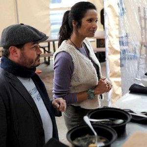 Top Chef, Sean Brock (L), Padma Lakshmi (R), 'Kings of Alaska', Season 10: Seattle, Ep. #14, 02/06/2013, ©BRAVO