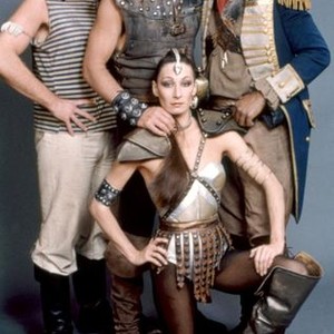 THE ICE PIRATES, (standing l-r): Ron Perlman, Robert Urich, Michael D. Roberts, (front): Anjelica Huston, 1984, (c)MGM