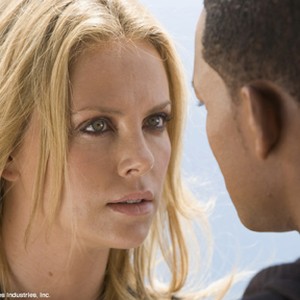 Charlize Theron (pictured) stars as Mary, Ray's wife, who thinks that Hancock is a lost cause in Columbia Pictures' Hancock. photo 4